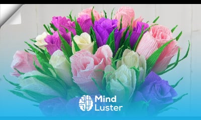 How to make a rose out of tissue paper DIY paper rose