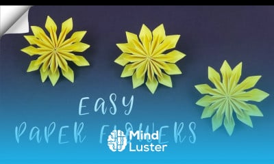 Easy paper flowers making How to make paper flowers