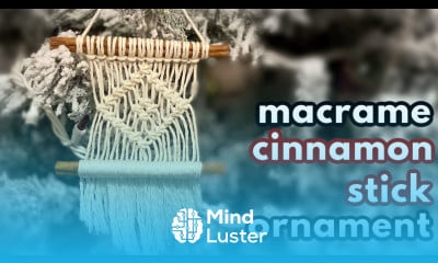 Macrame Cinnamon Stick Ornament