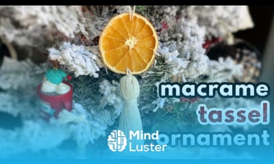 Macrame Tassel Ornament with DIY Dried Orange Slices
