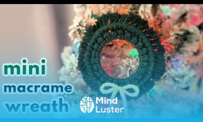 Mini Macrame Wreath DIY Macrame Christmas Ornaments