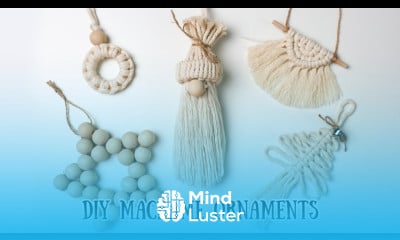 DIY Macrame Christmas Ornaments