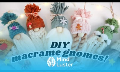 Macrame Gnome Ornament DIY Tutorial 3 Different Ways