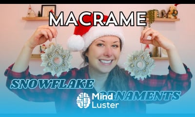  Macrame Snowflake Ornament  Easy DIY