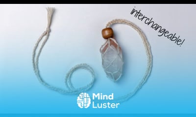 Interchangeable Macrame Crystal Necklace DIY Tutorial