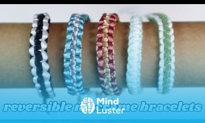 DIY Macrame Square Knot Bracelet REVERSIBLE Step By Step