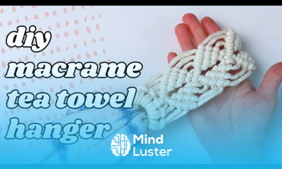 Macrame Tea Towel Holder DIY Easy Pattern