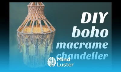 Boho Macrame Chandelier DIY Tutorial