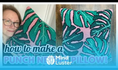 Punch Needle Pillow Tutorial Easy DIY