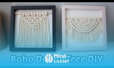 DIY Framed Macrame Wall Hanging 2 Designs