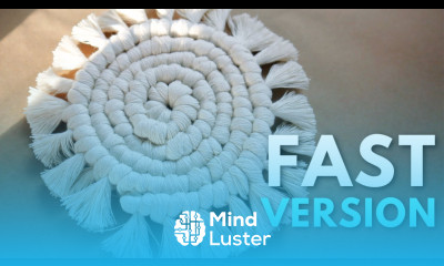 CHUNKY Macrame Coaster Boho DIY