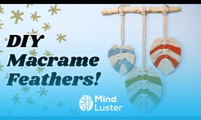 Macrame Feather Wall Hanging using Templates