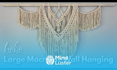 Large Boho Macrame Wall Hanging Tutorial