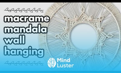 Macrame Mandala Wall Hanging DIY Circle Macrame Wreath Tutorial