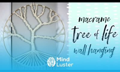 Macrame Tree Of Life Pattern DIY Wall Hanging Tutorial