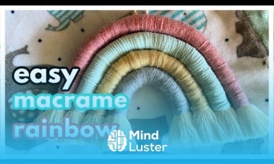 Easy Macrame Rainbow DIY No Sew