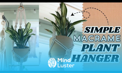 Easy Macrame Plant Hanger Tutorial Beginner Friendly