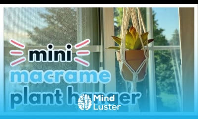 DIY Mini Macrame Plant Hanger with Beads Quick and Easy Tutorial