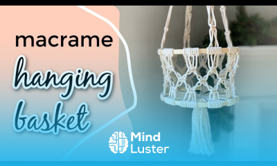 DIY Macrame Hanging Fruit Basket Plant Hanger Tutorial