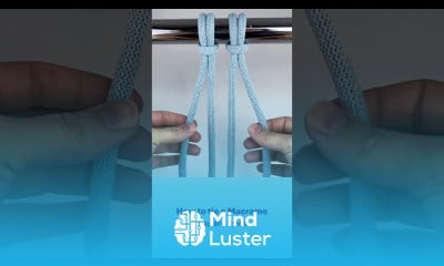 How To Tie A Square Knot Macrame Step by Step shorts