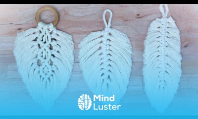 How To Make Macrame Feathers 3 Ways Macrame Leaf Tutorial
