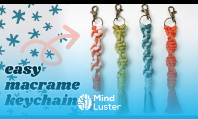 Easy DIY Macrame Keychain For Beginners