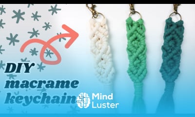 Macrame Diamond Keychain DIY Easy Tutorial for Beginners