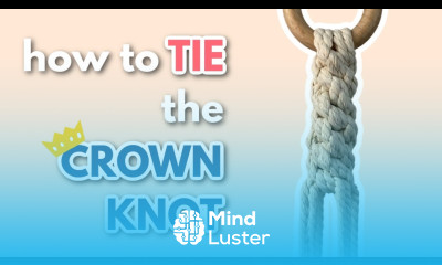 Macrame Crown Knot Step by Step Tutorial