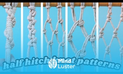 Macrame Half Hitch Knot Patterns Easy Tutorial