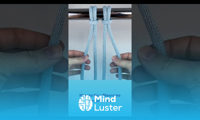 How To Tie A Square Knot Macrame Step by Step shorts