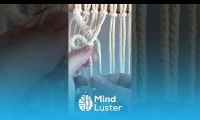 Double Half Hitch Knot Macrame Hack shorts