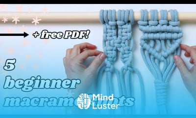 5 Beginner Macrame Knots FREE PDF SLOW