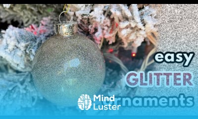 DIY Glitter Ornaments With Polycrylic SO EASY