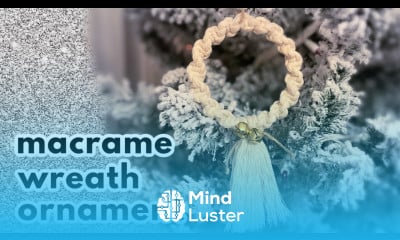 DIY Macrame Christmas Wreath Easy Christmas Ornament Pattern