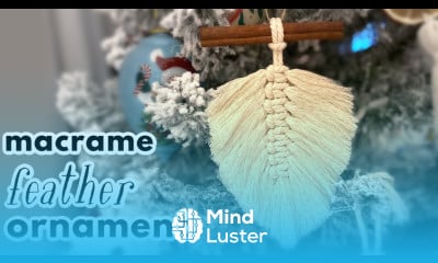 Macrame Feather Ornament DIY