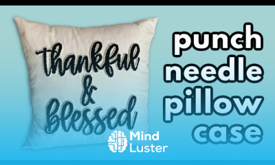 Punch Needle Pillow Case DIY Envelope Style Removable