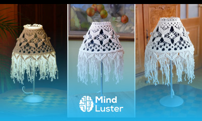 How To Macrame Lamp Shade BOHO Lighting ideas