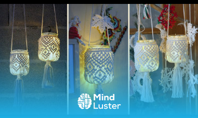 Hanging Macrame Lantern Tutorial Home Decorating Ideas