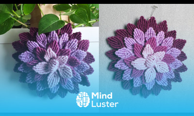 Macrame Yarn Flower Pattern