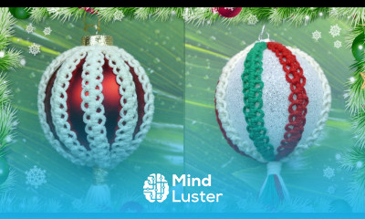 DIY Elegant Macrame Christmas Baubles EASY Holiday Crafts 2022