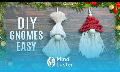 DIY Rope Gnomes EASY Macrame Christmas Crafts