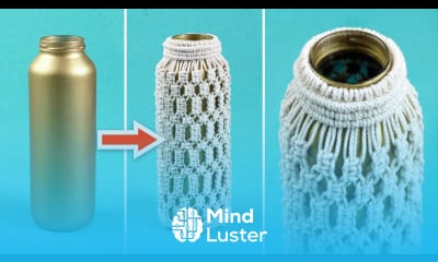 Turn Glass Bottle into Boho Flower Vase Easy Macrame Crafts and Room Decoration Ideas