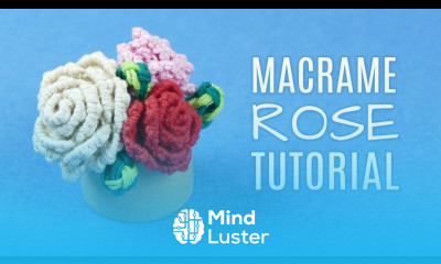 DIY EASY MACRAME ROSE  Flower Tutorial for Beginners