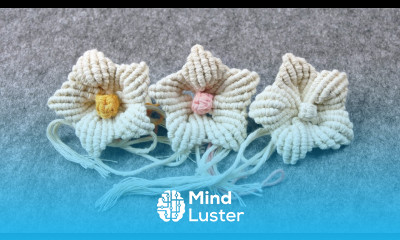 YARN FLOWER MACRAME TUTORIAL