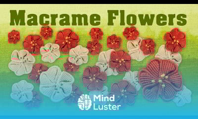 How to Make a Macramé Flower  Fiore  Fleur  Flor  Blume  Цветок
