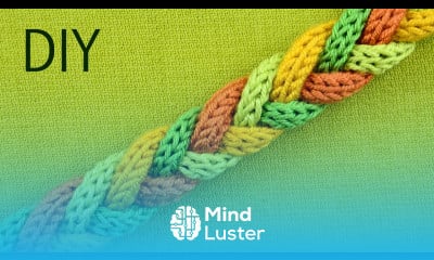 Warm and Soft Winter Bracelet 4 Strand Braid Tutorial