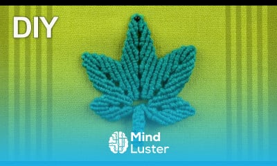 Stylized HEMP LEAF DIY