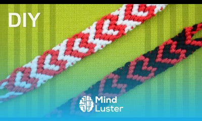 Heart Friendship Bracelet for Valentines Day DIY Tutorial