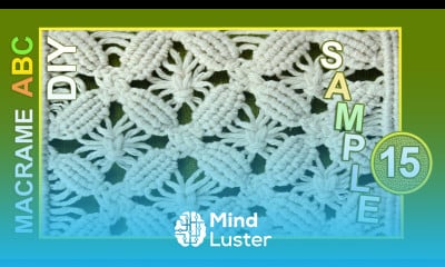 Macrame ABC pattern sample 15