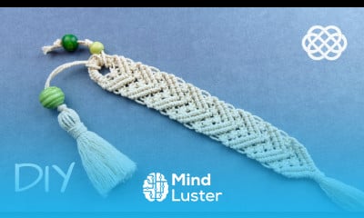 DIY MACRAME BOOKMARK WITH TASSEL FRINGE